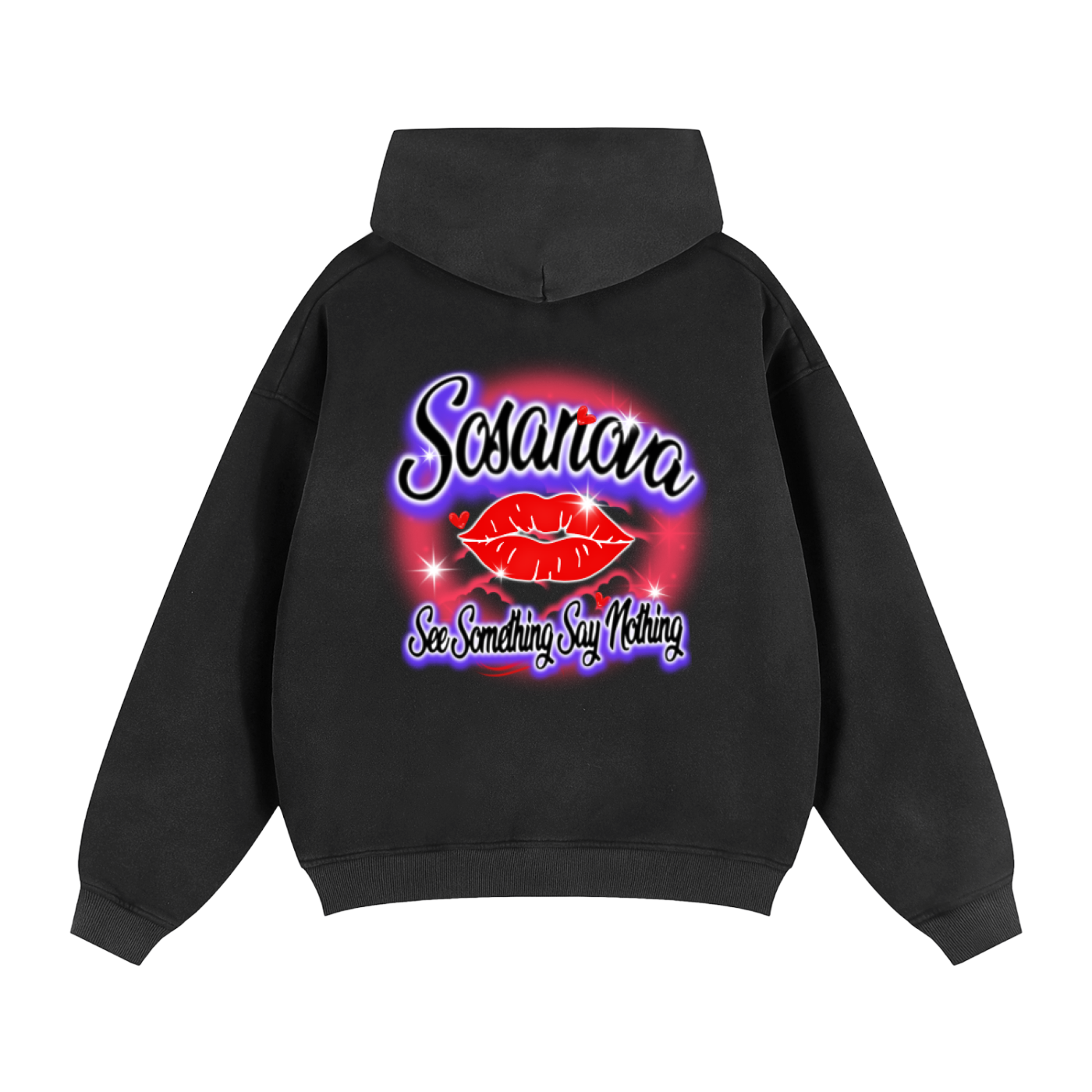 See Something Say nothing Two-way ZipperHoodie