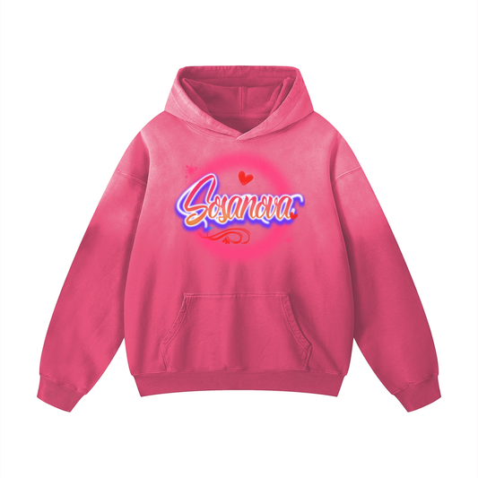 Graffiti Logo Oversized Hoodie