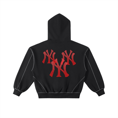 BlackCherry Boxy Hoodie