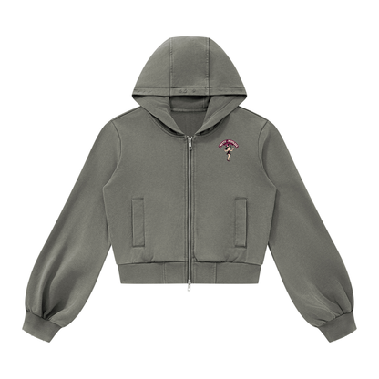 Vintage Wash Zip Hoodie