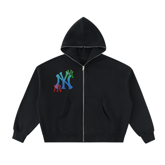 Skittlez Full-Zip Boxy Hoodie