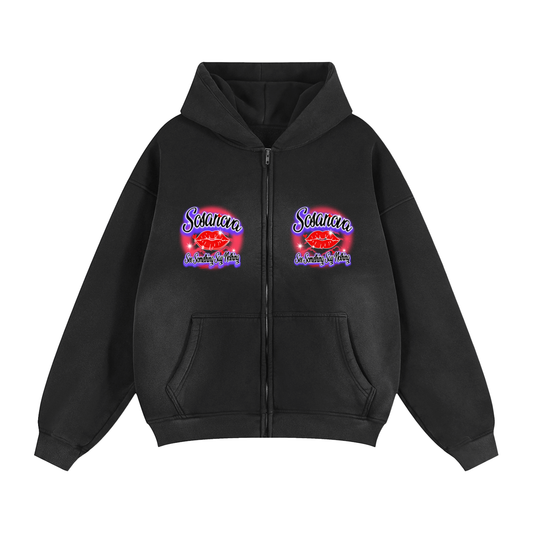 See Something Say nothing Two-way ZipperHoodie