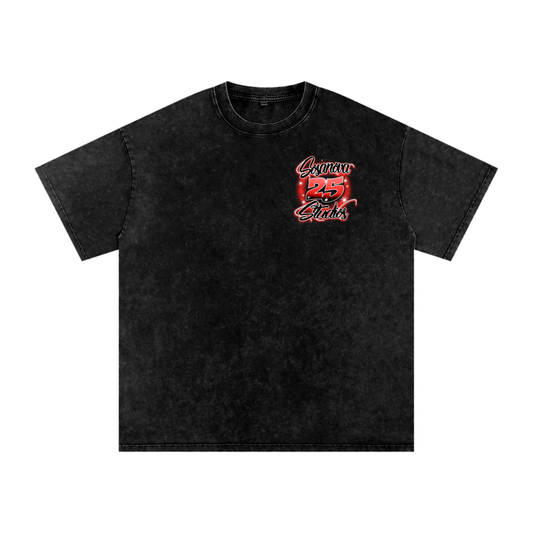 Acid Wash Graffiti logo tee
