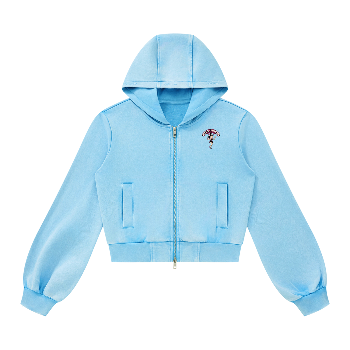 Vintage Wash Zip Hoodie