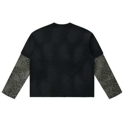 Leopard Panel Long Sleeve