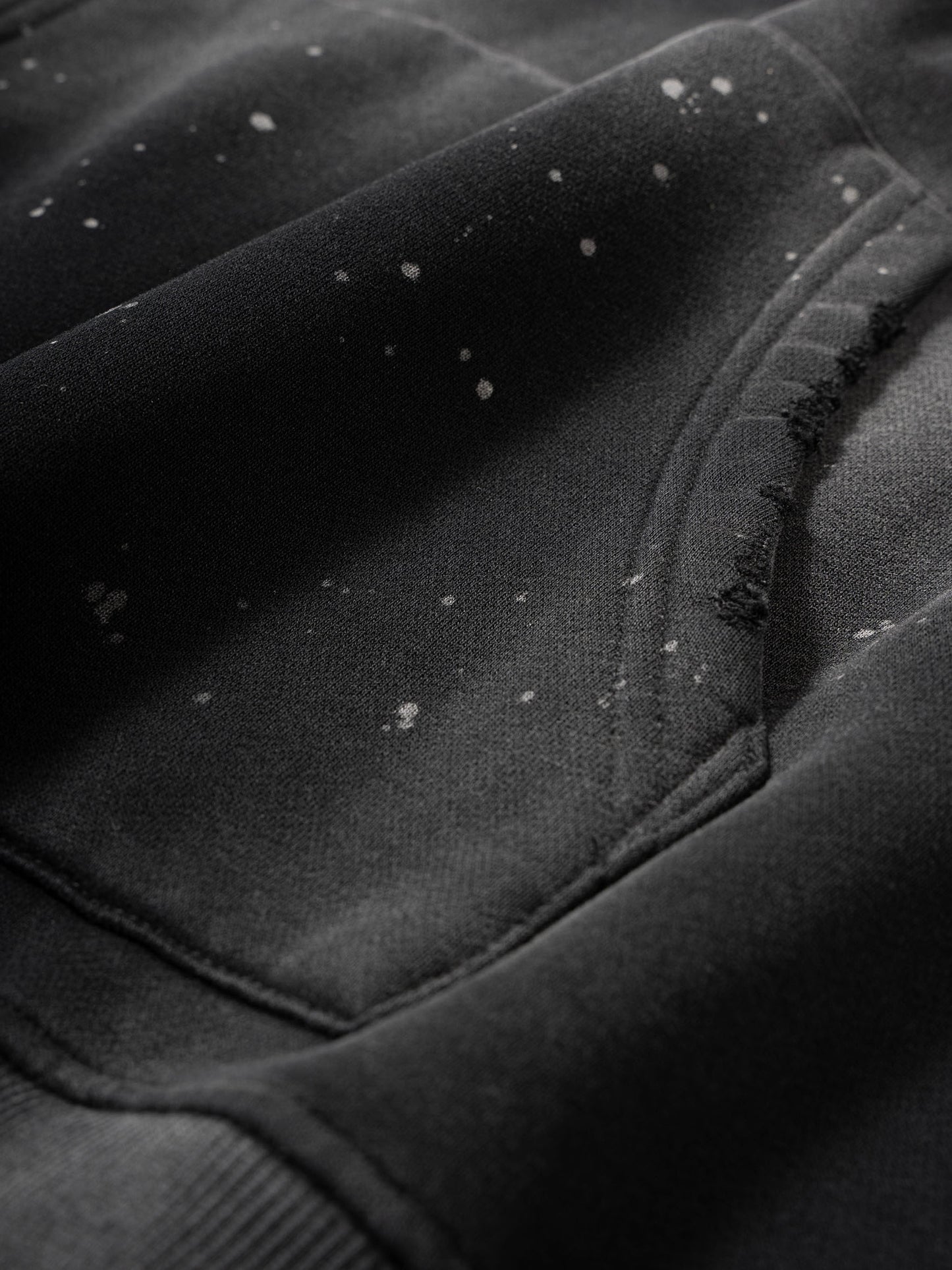 Sosanova studios acid washed distressed hoodie